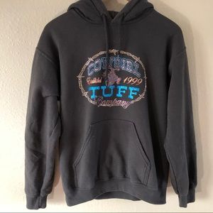 COWGIRL TOUGH GRAPHIC S BROWN SPARKLE WESTERN